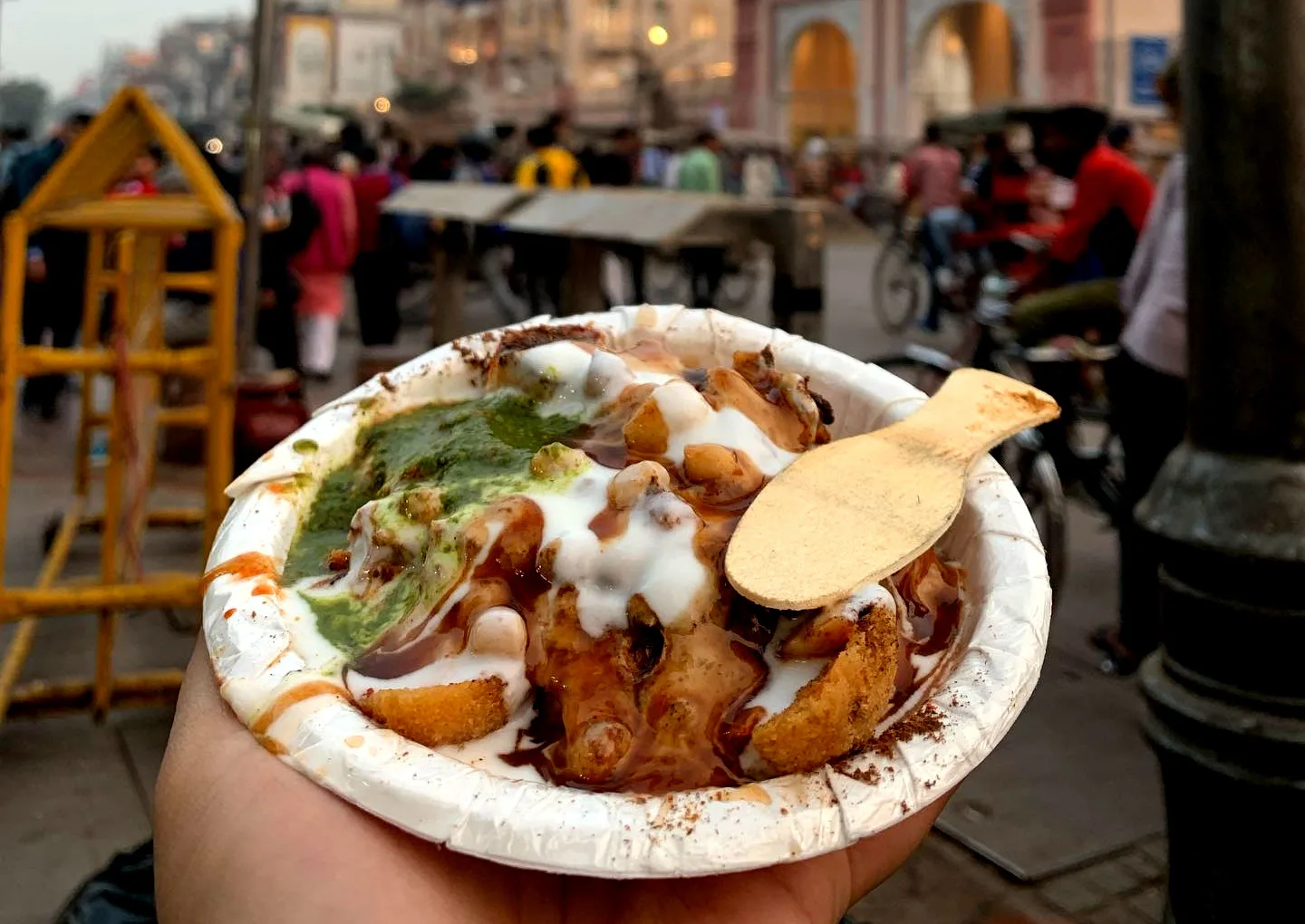 Kalmivada, a traditional Rajasthani food made from lentils, served as a popular snack in Rajasthan