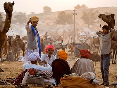 Elderly indian man in rajasthan