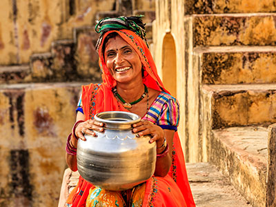 Elderly indian man in rajasthan