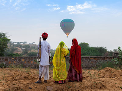 Elderly indian man in rajasthan