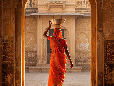 Elderly indian man in rajasthan